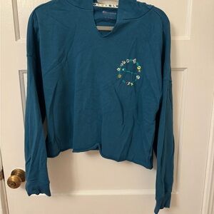 Champion Teal Kids Hoodie